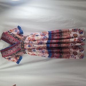 Vilintyna long maxi floral boho chic dress  sz XL